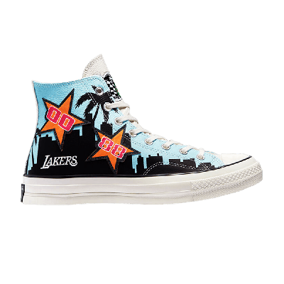 Pre-owned Converse Chinatown Market X Chuck 70 High 'lakers Championship Jacket' In Blue