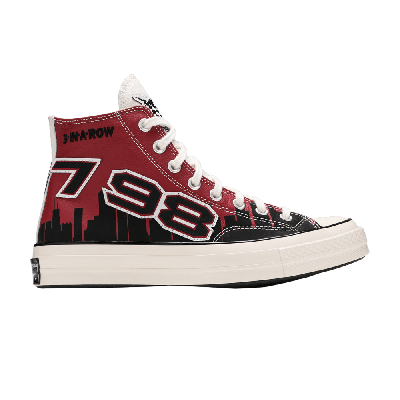 Pre-owned Converse Chinatown Market X Chuck 70 High 'bulls Championship Jacket' In Red