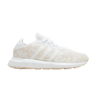 Pre-owned Adidas Originals Wmns Swift Run X 'leopard - Halo Ivory' In Cream