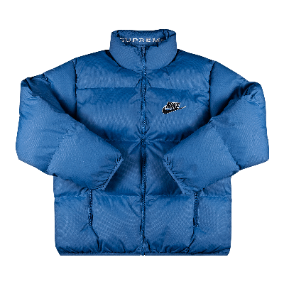 Pre-owned Supreme X Nike Reversible Puffy Jacket 'blue'