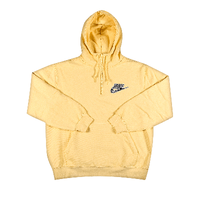 Pre-owned Supreme X Nike Half Zip Hooded Sweatshirt 'pale Yellow'