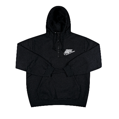 Pre-owned Supreme X Nike Half Zip Hooded Sweatshirt 'black'