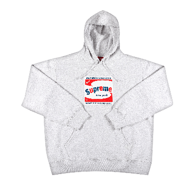 Pre-owned Supreme Shine Hooded Sweatshirt 'ash Grey'