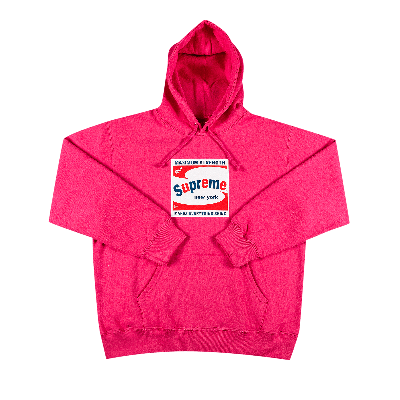Pre-owned Supreme Shine Hooded Sweatshirt 'magenta' In Pink