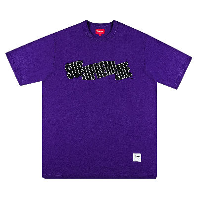 Pre-owned Supreme Cut Logo Short-sleeve Top 'purple'