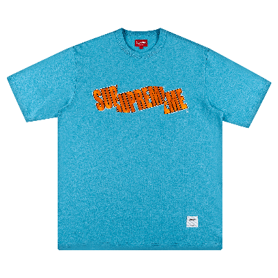 Pre-owned Supreme Cut Logo Short-sleeve Top 'bright Blue'