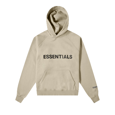 Pre-owned Essentials Fear Of God  Hoodie 'olive' In Tan