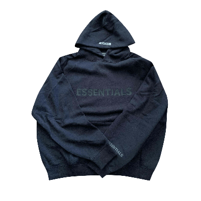 Pre-owned Essentials Fear Of God  X Ssense Hoodie 'dark Navy' In Blue