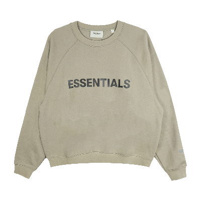 Pre-owned Essentials Fear Of God  Crewneck Sweatshirt 'cement' In Grey