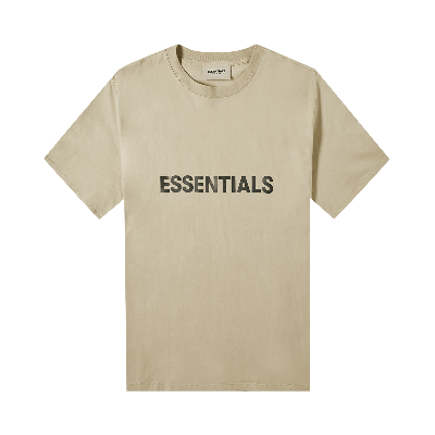 Pre-owned Essentials Fear Of God  T-shirt 'olive' In Tan