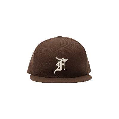 Pre-owned Essentials Fear Of God  X New Era Fitted Cap 'walnut' In Brown