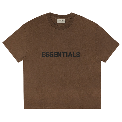 Pre-owned Essentials Fear Of God  X Ssense T-shirt 'rain Drum' In Brown