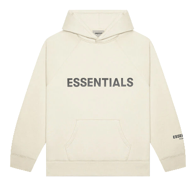 Pre-owned Essentials Fear Of God  Hoodie 'cream'