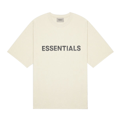 Pre-owned Essentials Fear Of God  T-shirt 'cream'