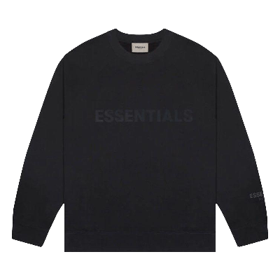 Pre-owned Essentials Fear Of God  Crewneck Sweatshirt 'black'