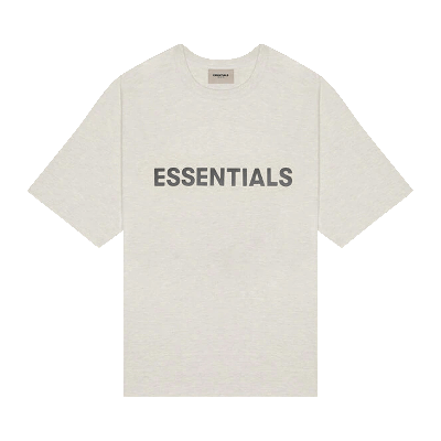 Pre-owned Essentials Fear Of God  T-shirt 'oatmeal' In Grey