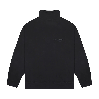 Pre-owned Essentials Fear Of God  Mock Neck Sweatshirt 'black'