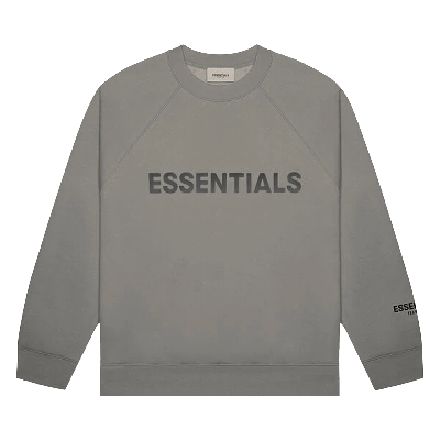 Pre-owned Essentials Fear Of God  Crewneck Sweatshirt 'charcoal' In Grey