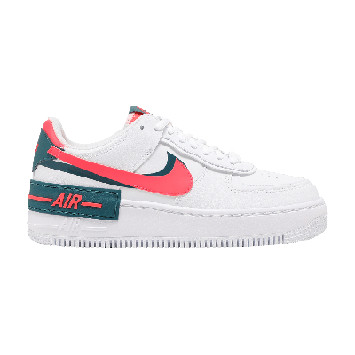 Pre-owned Nike Wmns Air Force 1 Shadow 'white Solar Red'