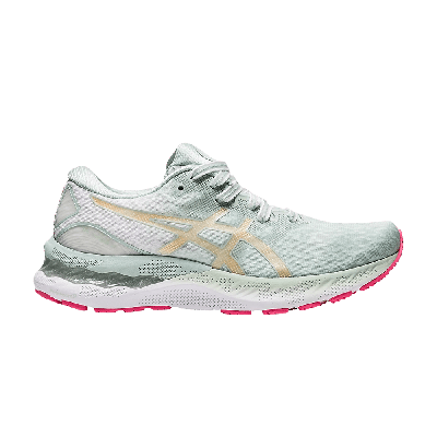 Pre-owned Asics Wmns Gel Nimbus 23 'lichen Rock Champagne' In Green