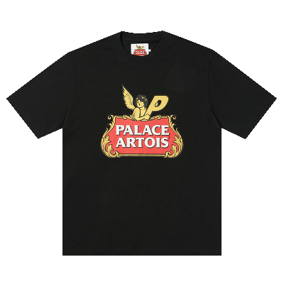 Pre-owned Palace X Stella Artois Cartouche T-shirt 'black'