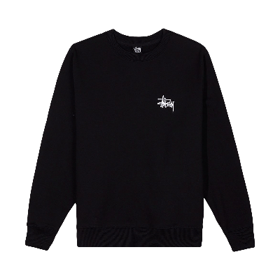 Pre-owned Stussy Basic Crew 'black'