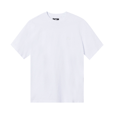 Pre-owned Stussy Stock Logo Tee 'white'