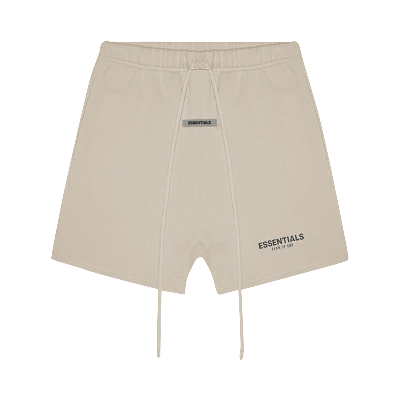 Pre-owned Essentials Fear Of God  Sweat Shorts 'olive' In Tan
