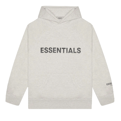 Pre-owned Essentials Fear Of God  Hoodie 'oatmeal' In Cream