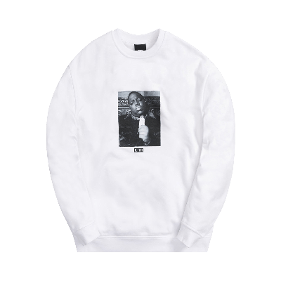 Pre-owned Kith For The Notorious B.i.g Mo Problems Crewneck 'white'