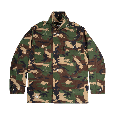 Pre-owned Off-white Logo Camo Field Jacket 'camo' In Multi-color