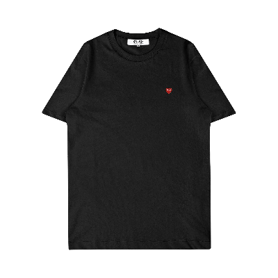 Pre-owned Comme Des Garçons Play Small Heart T-shirt 'black'