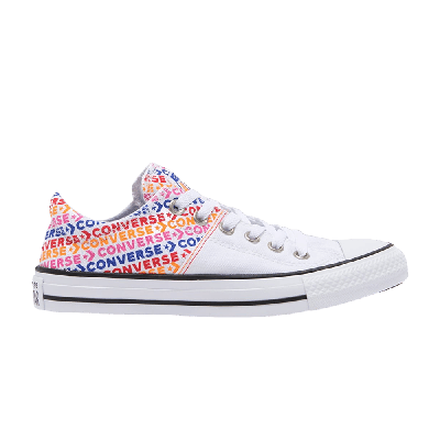 Pre-owned Converse Wmns Chuck Taylor All Star Madison Low 'multi-color Logo' In White