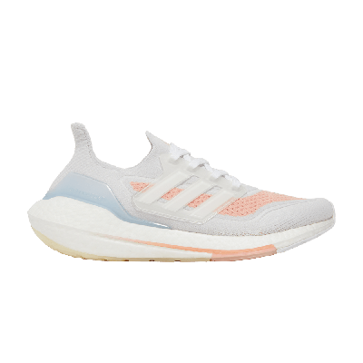 Pre-owned Adidas Originals Wmns Ultraboost 21 'white Glow Pink'
