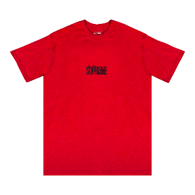 Pre-owned Supreme Splatter Short-sleeve Top 'red'
