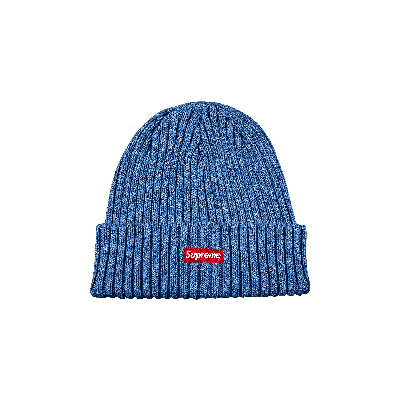 Pre-owned Supreme Overdyed Beanie 'blue'