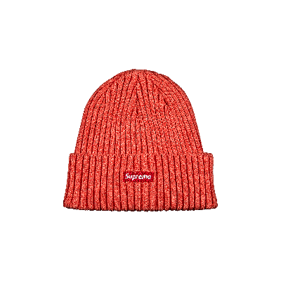 Pre-owned Supreme Overdyed Beanie 'coral' In Orange