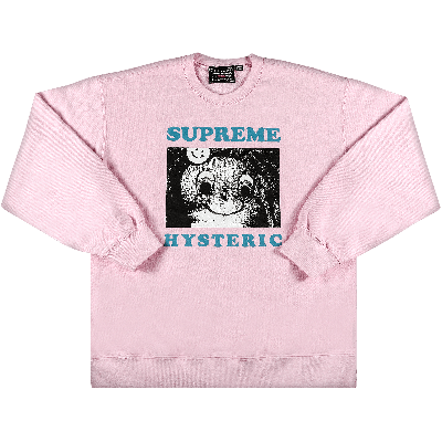 Pre-owned Supreme X Hysteric Glamour Crewneck 'light Pink'