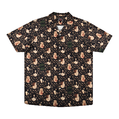Pre-owned Supreme X Hysteric Glamour Blurred Girls Rayon Short-sleeve Shirt 'black'