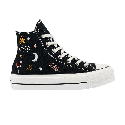 Pre-owned Converse Wmns Chuck Taylor All Star Platform High 'it's Okay To Wander - Black'