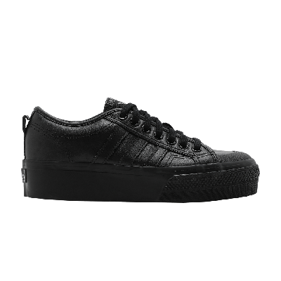 Pre-owned Adidas Originals Wmns Nizza Platform 'triple Black'