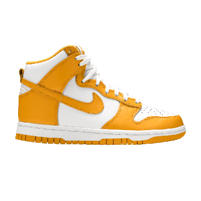 Pre-owned Nike Wmns Dunk High 'dark Sulfur' In Yellow