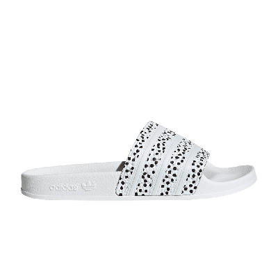 Pre-owned Adidas Originals Wmns Adilette Slide 'polka - White'