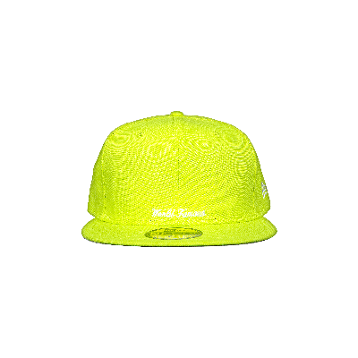 Pre-owned Supreme X New Era Reverse Box Logo Hat 'bright Yellow'