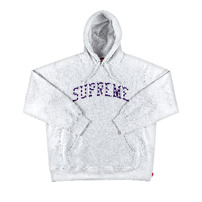 Pre-owned Supreme Hearts Arc Hooded Sweatshirt 'ash Grey'