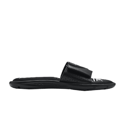 Pre-owned Under Armour Ignite 6 Graphic Strap Slide 'black'