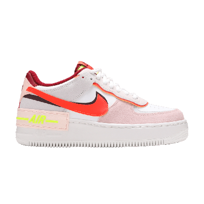 Pre-owned Nike Wmns Air Force 1 Shadow 'team Red Orange Pearl'