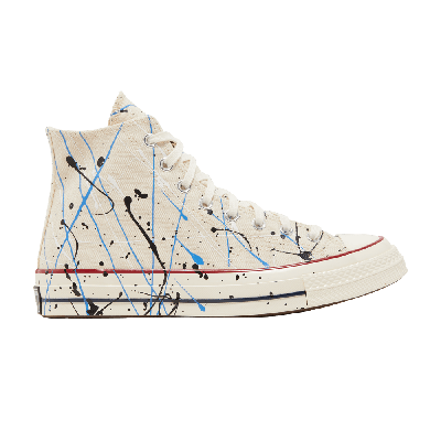 Pre-owned Converse Chuck 70 High 'paint Splatter - Egret' In Cream