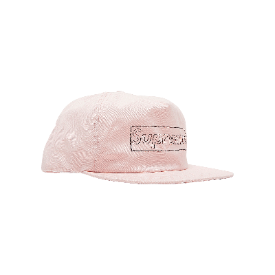 Pre-owned Supreme X Kaws Chalk Logo 5-panel 'pink'