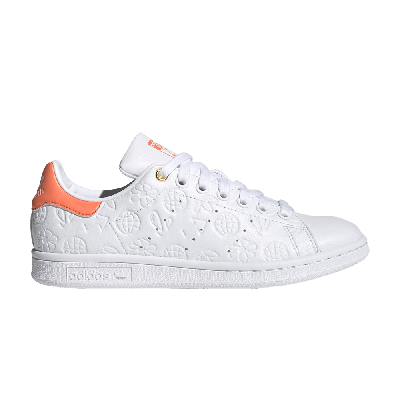 Pre-owned Adidas Originals Wmns Stan Smith 'embossed Graphics - White Semi Coral'